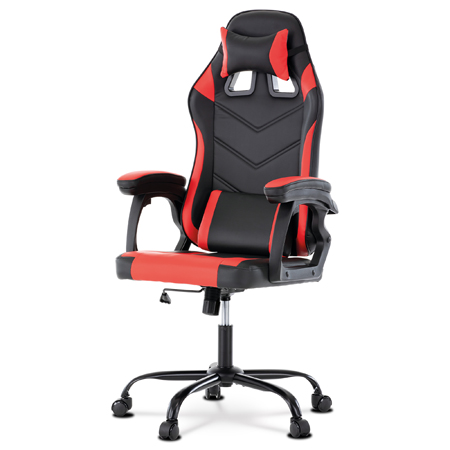 Zobrazit detail zboží: Herní křeslo, houpací mechanismus, červená ekokůže, KA-L626 RED (Herní křesla)