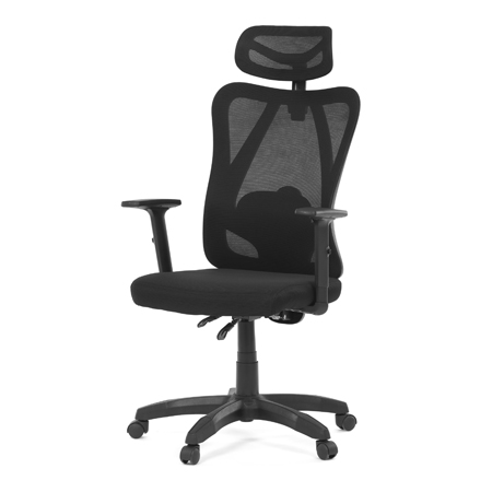 Zobrazit detail zboží: Kancelářská židle, synchronní mechanismus, černá síťovina, KA-R215 BK (Síťované kancelářské židle)
