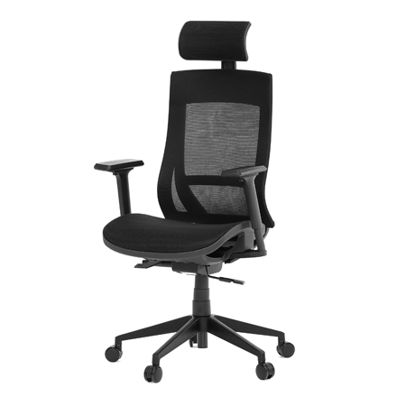 Zobrazit detail zboží: Kancelářská židle, synchronní mechanismus, černá síťovina, KA-W002 BK (Síťované kancelářské židle)