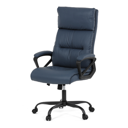 Zobrazit detail zboží: Kancelářské křeslo, houpací mechanismus, modrá ekokůže, KA-Y346 BLUE (Čalouněná kancelářská křesla)