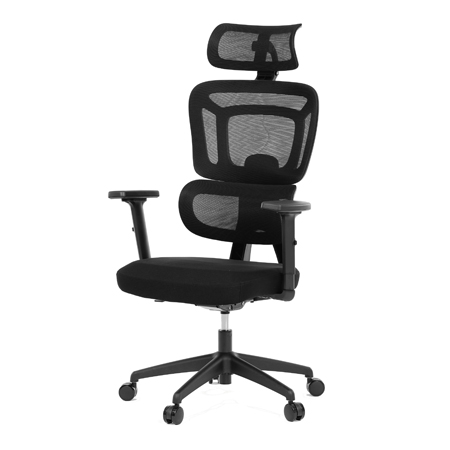 Zobrazit detail zboží: Kancelářská židle, synchronní mechanismus, černá síťovina, KA-Y358 BK (Síťované kancelářské židle)