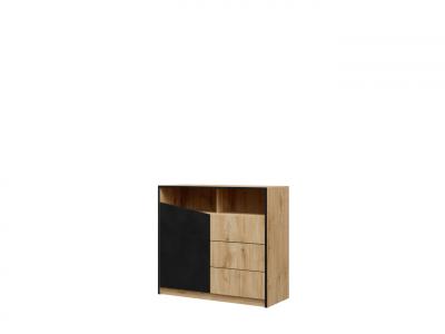 Zobrazit detail zboží: Komoda Asim R4 dub/černá (Asim)