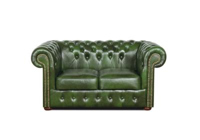Zobrazit detail zboží: Pohovka Chesterfield Classic 2 kůže zelená (Kožené sedací soupravy)