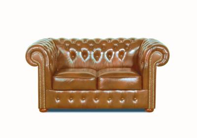 Zobrazit detail zboží: Pohovka Chesterfield Classic 2 kůže koňak (Kožené sedací soupravy)