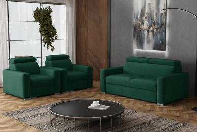 Zobrazit detail zboží: Sedací souprava Petrit 3+1+1 Kronos zelená (3+1+1)