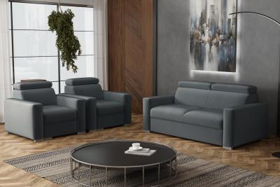 Zobrazit detail zboží: Sedací souprava Petrit 3+1+1 Paros tmavě šedá (3+1+1)