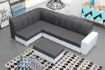 Zobrazit detail zboží: Sedací souprava Rest L tm.šedá/bílá (levé)