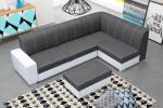 Zobrazit detail zboží: Sedací souprava Rest P tm.šedá/bílá (pravé)