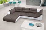 Zobrazit detail zboží: Sedací souprava Alex L tm.hnědá (levé)