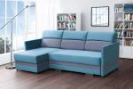 Zobrazit detail zboží: Sedací souprava Berry L modrá/šedá (levé)