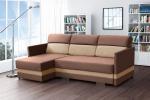 Zobrazit detail zboží: Sedací souprava Berry L hnědá/béžová (levé)