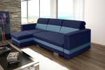 Zobrazit detail zboží: Sedací souprava Rimini L modrá (levé)