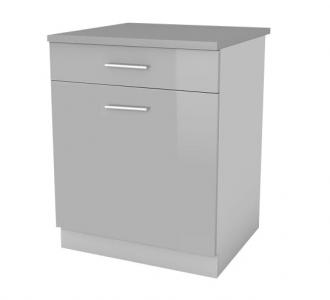 Zobrazit detail zboží: Kuchyňská skříňka Femme D60 1D1SZ šedý lesk (spodní skříňky)