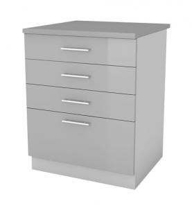 Zobrazit detail zboží: Kuchyňská skříňka Femme SZ60 4SZ šedý lesk (spodní skříňky)