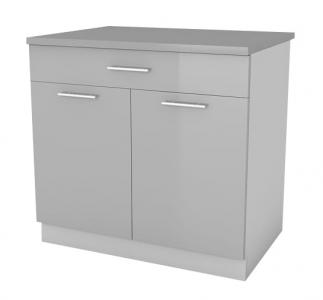 Zobrazit detail zboží: Kuchyňská skříňka Femme D80 2D1SZ šedý lesk (spodní skříňky)