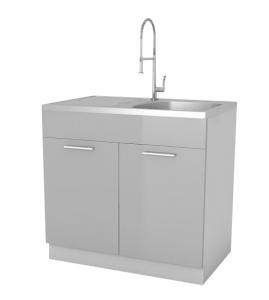 Zobrazit detail zboží: Kuchyňská skříňka Femme ZL80 2D1B šedý lesk (spodní skříňky)