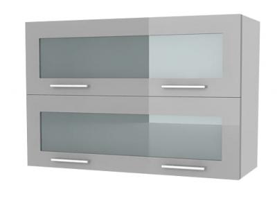 Zobrazit detail zboží: Kuchyňská skříňka Femme KL80 2W šedý lesk (vrchní skříňky)