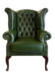Zobrazit detail zboží: Křeslo Chesterfield Queen kůže zelená (Relaxační)