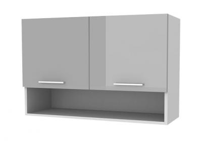 Zobrazit detail zboží: Kuchyňská skříňka Femme KL100 2D+P šedý lesk (vrchní skříňky)