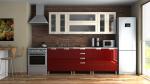 Zobrazit detail zboží: Kuchyňská linka Eginger MDR 220 jasmín/bordo lesk (Eginger)