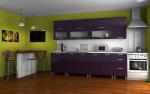 Zobrazit detail zboží: Kuchyňská linka Saleri MDR 260 fialový lesk (Saleri)
