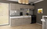 Zobrazit detail zboží: Kuchyňská linka Tatius 240/180 dub sonoma/bílý pás (Tatius)
