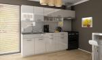 Zobrazit detail zboží: Kuchyňská linka Samara 240/180 bílý lesk (Samara)