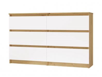 Zobrazit detail zboží: Komoda Malvína M6 120 dub artisan/bílá ()