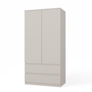 Zobrazit detail zboží: Šatní skříň Malvína 2S-90 kašmír (2D)