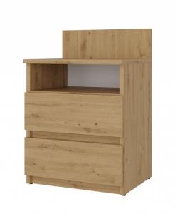 Zobrazit detail zboží: Noční stolek Malvína M1 dub artisan (Noční stolky)