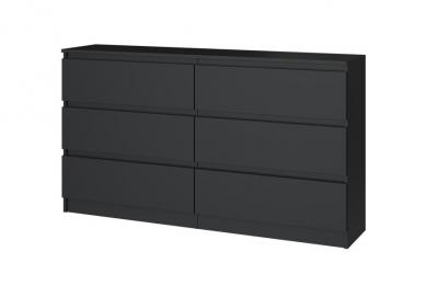 Zobrazit detail zboží: Komoda Malvína M6 140 černá ()