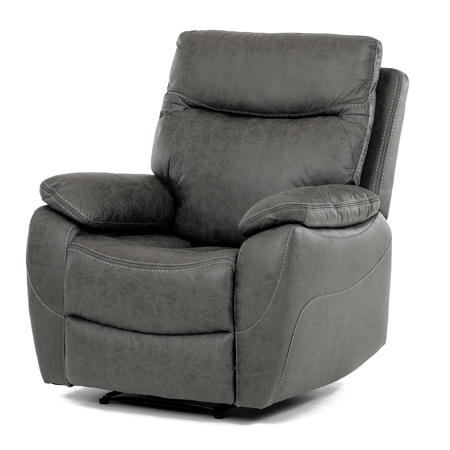Zobrazit detail zboží: Polohovací křeslo, šedá, látka vintage, TV-4092 GREY3 (Křesla s manuálním polohováním)