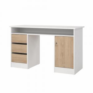 Zobrazit detail zboží: Psací stůl Felix 491 bílá/jackson hickory (Felix)
