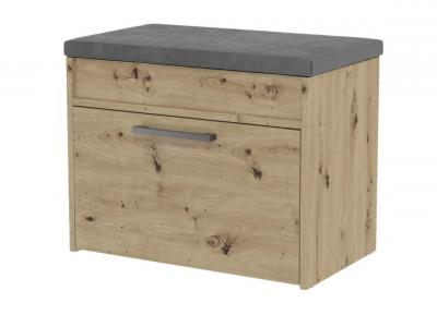 Zobrazit detail zboží: Botník se sedákem Pargas MINI dub artisan (botníky)