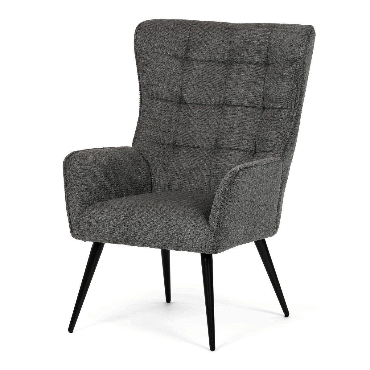 Zobrazit detail zboží: Křeslo ušák, šedá, látka, AK-315 GREY2 (Křesla a podnožky)