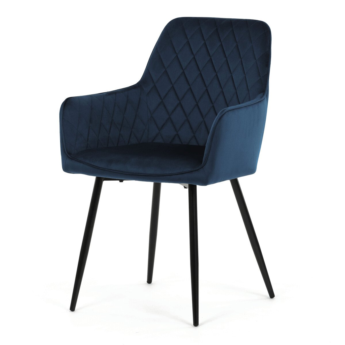 Zobrazit detail zboží: Jídelní židle, modrá, sametová látka, DCH-215 BLUE4 (Jídelní židle čalouněné)