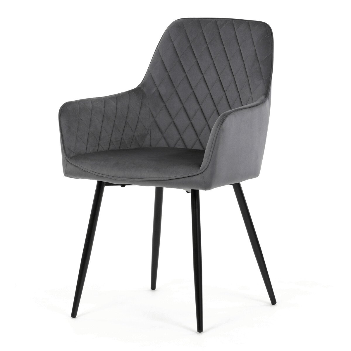 Zobrazit detail zboží: Jídelní židle, šedá, sametová látka, DCH-215 GREY4 (Jídelní židle čalouněné)