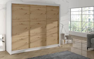 Zobrazit detail zboží: Skříň Debora II 200 - bílá/dub artisan ()