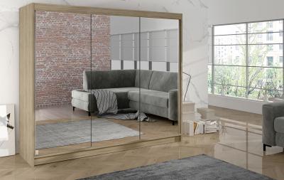 Zobrazit detail zboží: Skříň Debora III 200 - dub sonoma (s posuvnými dveřmi)