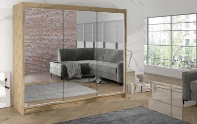 Zobrazit detail zboží: Skříň Debora III 200 - dub artisan (s posuvnými dveřmi)