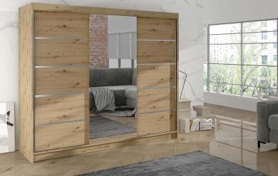 Zobrazit detail zboží: Skříň Debora VI 200 - dub artisan (s posuvnými dveřmi)