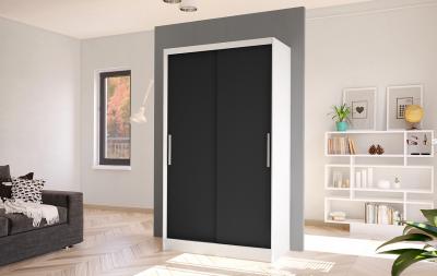 Zobrazit detail zboží: Skříň Kosta I 100 - bílá/černá ()