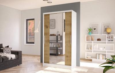 Zobrazit detail zboží: Skříň Kosta II 100 - bílá/dub artisan (2D)