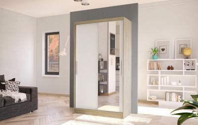 Zobrazit detail zboží: Skříň Kosta VI 100 - dub sonoma/bílá (2D)