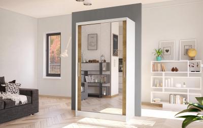 Zobrazit detail zboží: Skříň Kosta VII 100 - bílá/dub artisan (2D)