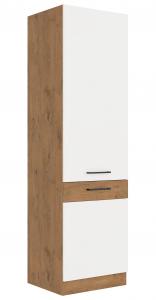 Zobrazit detail zboží: Kuchyňská skříňka Vega 60 LO 210 2F dub lancelot/bílý lesk (dub lancelot/bílý lesk)