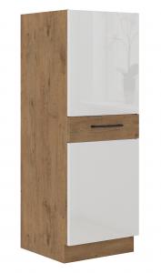 Zobrazit detail zboží: Kuchyňská skříňka Vega 50 DK 145 1F dub lancelot/bílý lesk (dub lancelot/bílý lesk)