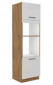 Zobrazit detail zboží: Kuchyňská skříňka Vega 60 DPM 210 2F dub lancelot/bílý lesk (dub lancelot/bílý lesk)