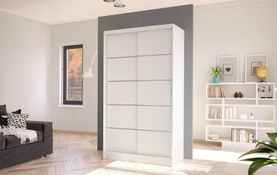 Zobrazit detail zboží: Skříň Diem IV 100 - bílá (s posuvnými dveřmi)