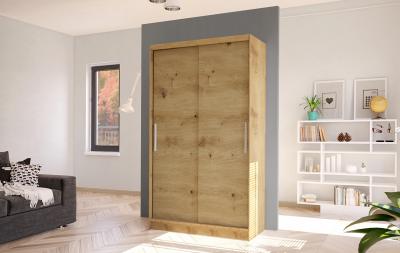 Zobrazit detail zboží: Skříň Diem IV 100 - dub artisan (s posuvnými dveřmi)